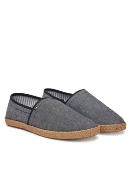 Tommy Hilfiger Espadrilky Hilfiger Chambray Espadrille modrá