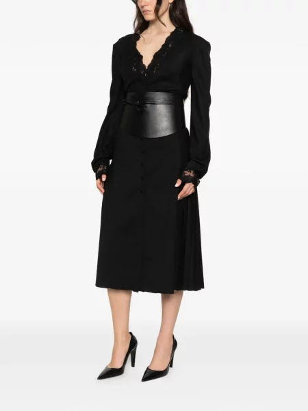 Rochie midi Ermanno Scervino din dantelă negru