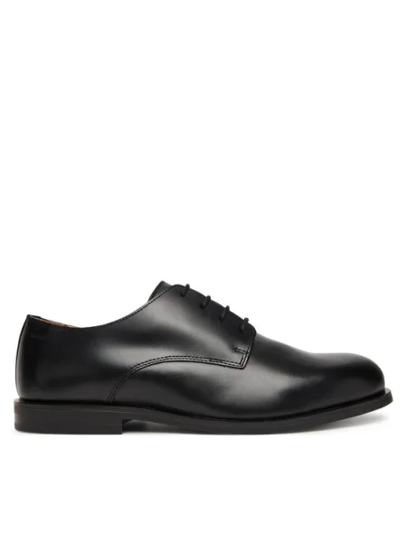 Calvin Klein Pantofi Ess Rubber Derby Lth negru