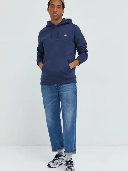 Dickies bluza granatowy z kapturem gładka