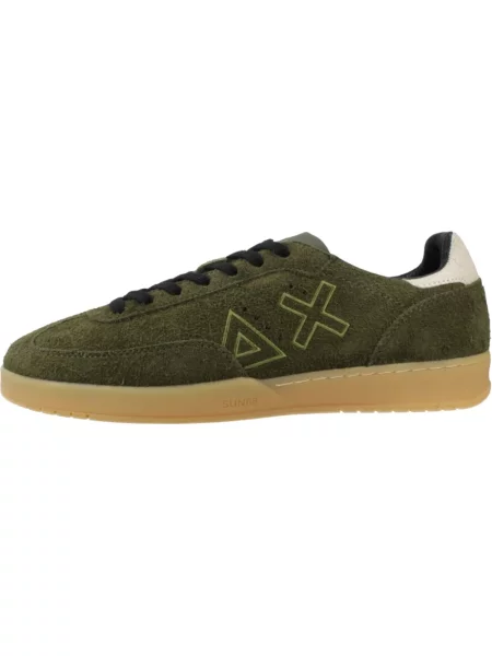Sneakersy Sun68 zamszowe zielone