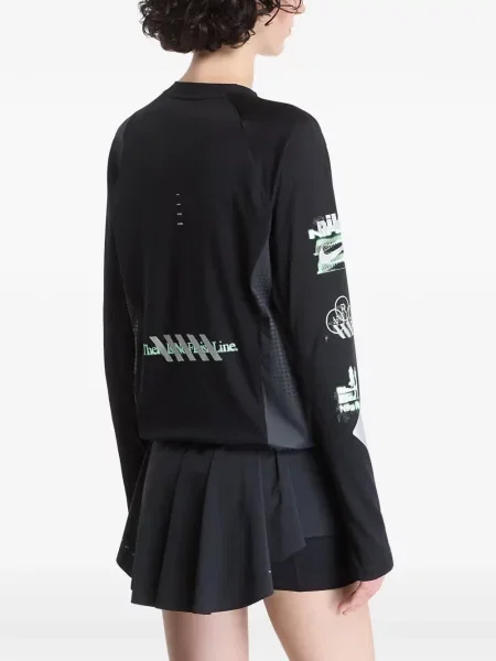 Lung tricou Nike negru