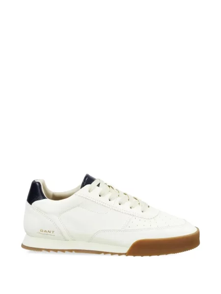 Sneakerși Gant cu șireturi din dantelă alb