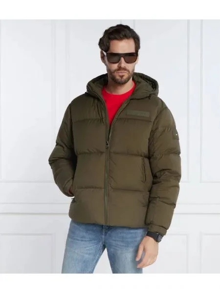 Tommy Hilfiger De puf geacă NEW YORK HOODED kaki