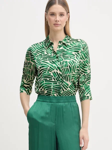 Marc Aurel pantaloni palazzo pentru femei din vâscoză verde