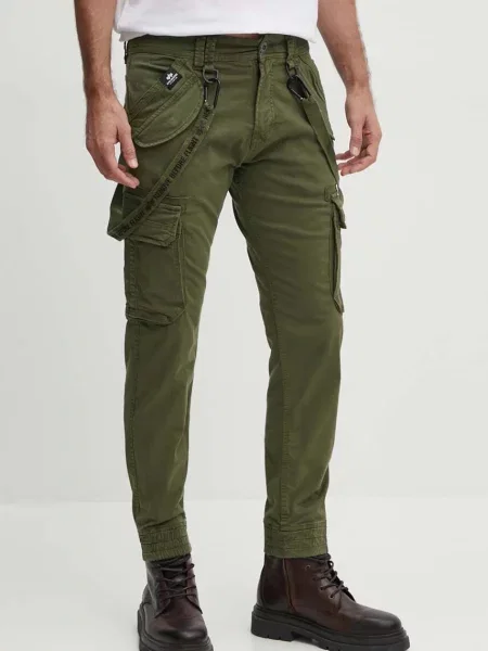 Штани Alpha Industries Utility Pant фасон cargo зелений