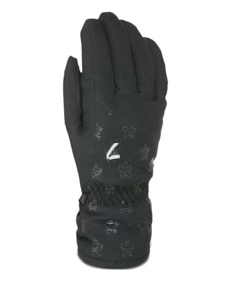 Mănuși Level cu broderie negru