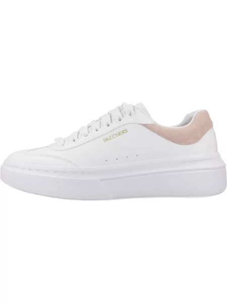 Sneakersy Skechers skórzane klasyczne białe