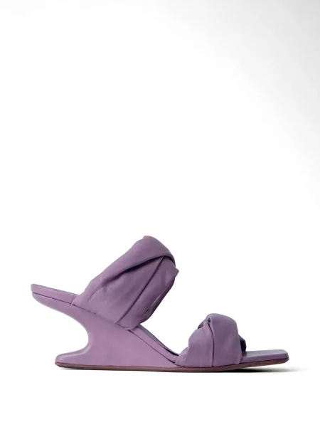 Sandale Rick Owens cu pană drapate violet