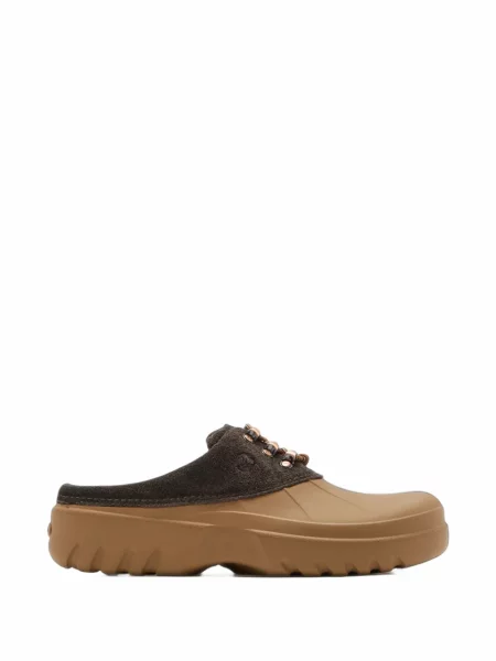 Papuci tip mules Crocs cu șireturi din dantelă cu mărgele