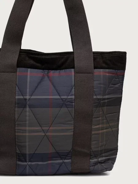 Shopperka Barbour pikowana granatowa