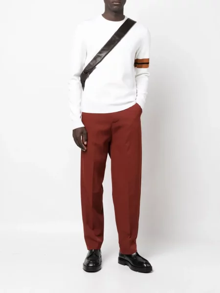 Dryžuotas megztinis Zegna balta