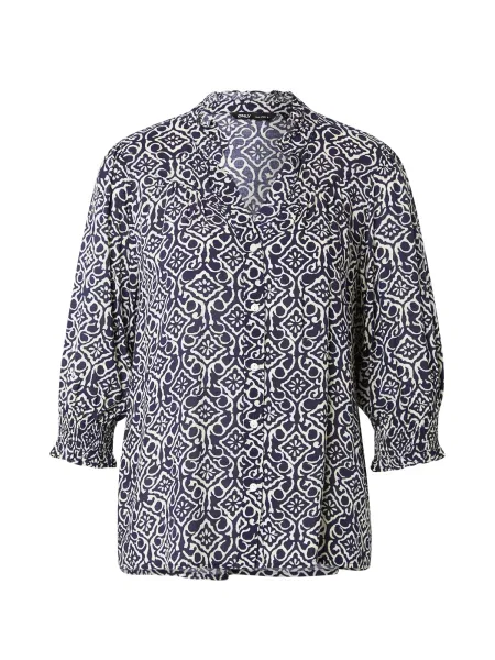 ONLY Bluză ONLRAYA albastru noapte alb