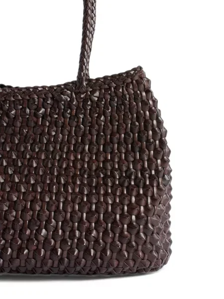 Geantă shopper Dragon Diffusion din piele maro