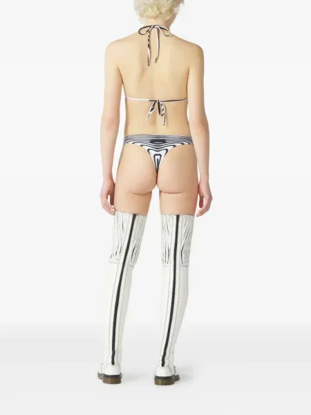 Bikini Jean Paul Gaultier cu dungi albastru
