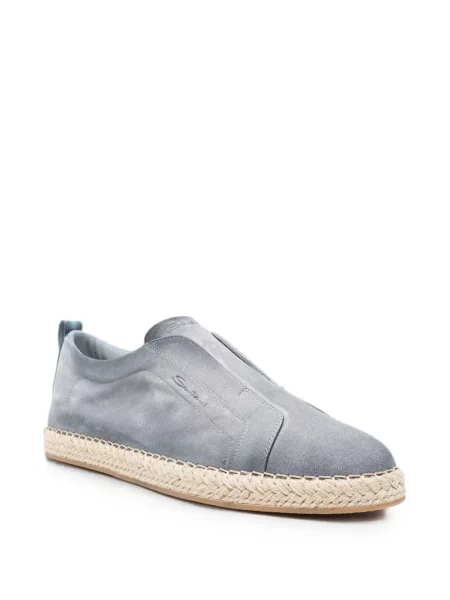 Zomšinės espadrilės Santoni mėlyna
