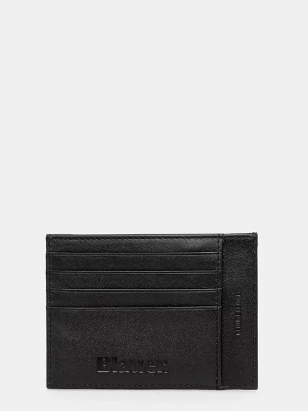 Usnjen etui za kartice Blauer črna