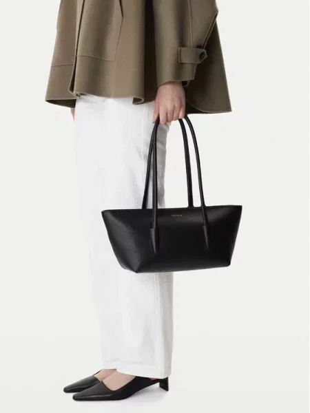 Coccinelle Torba Na Ramię Double Beat schwarz czarna