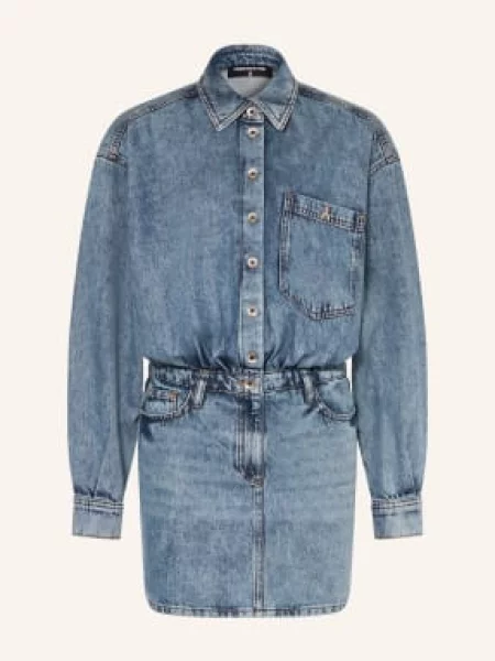 Sukienka koszulowa Patrizia Pepe niebieska