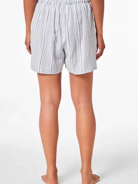 Льняная пижама Etam в полоску белая