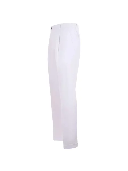 Pantaloni Devore alb