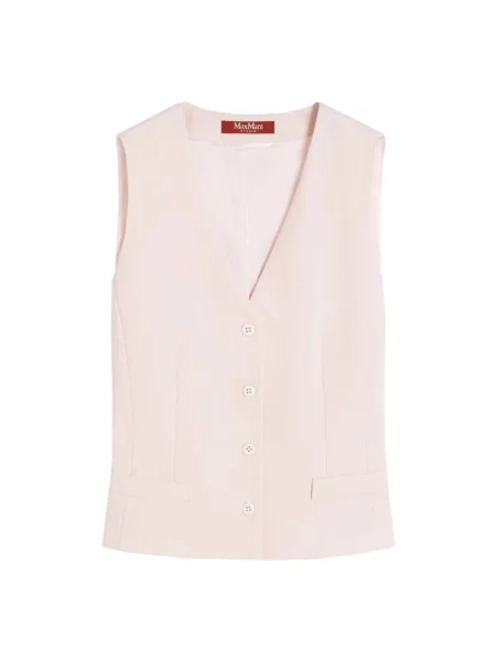Kamizelka Max Mara Studio wełniana różowa