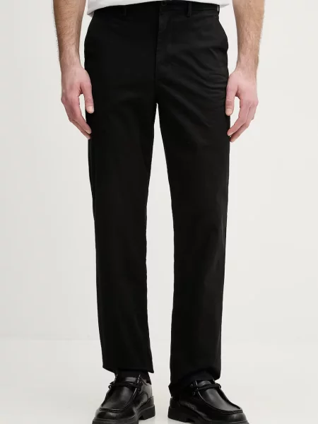 Tommy Hilfiger pantaloni chinos bărbați cu negru