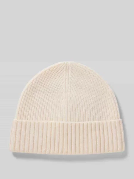 Czapka beanie z mieszanki wełny i kaszmiru Mcneal biała