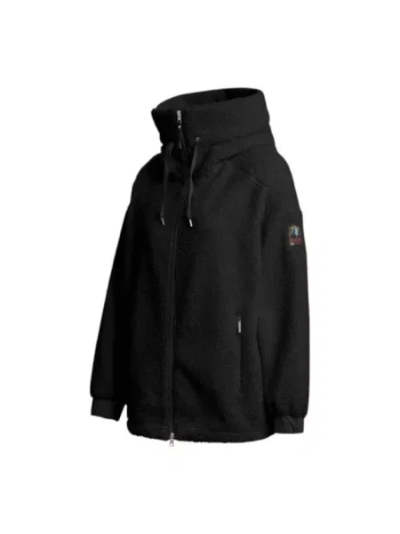 Długa bluza z kapturem Parajumpers polarowa czarna
