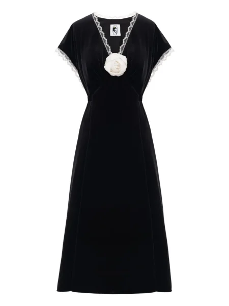 Rochie midi Sleeper până la genunchi de costum negru
