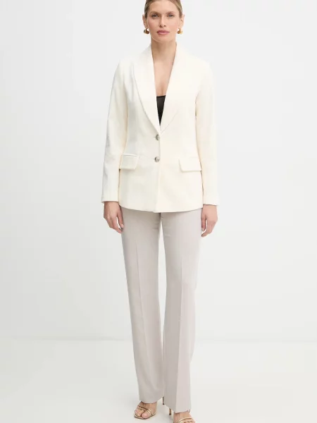 Вельветовий піджак Morgan однобортний однотонний VKENI.F бежевий