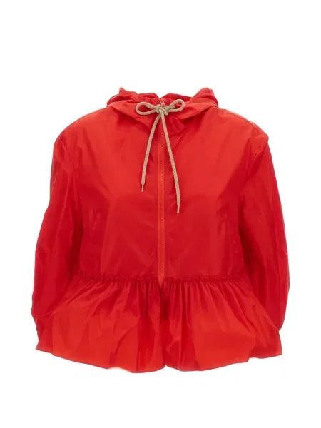 Geacă Simone Rocha cu glugă roșu