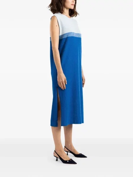 Rochie midi Bielo fără mâneci albastru