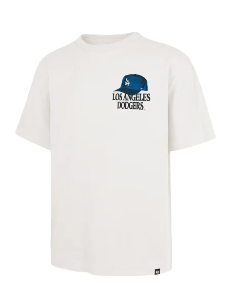 47 Brand Tričko MLB Los Angeles Dodgers režná / modrá / černá bílá