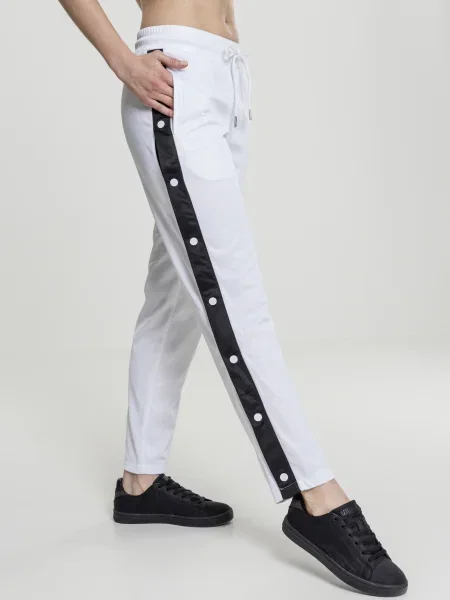 Pantaloni Urban Classics alergare alb