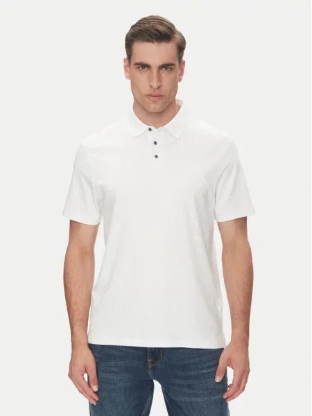 Calvin Klein Polo marškinėliai Supima Regular Fit balta