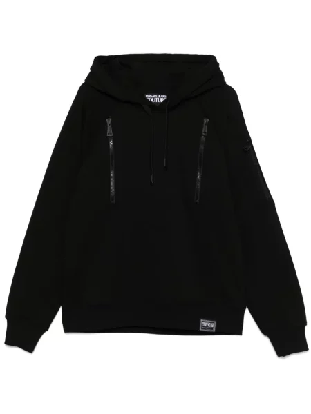 Hanorac cu glugă Versace Jeans Couture negru