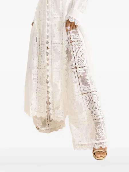 Pantaloni Zimmermann alb