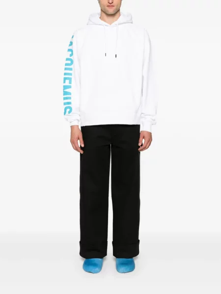 Hanorac cu glugă Jacquemus alb