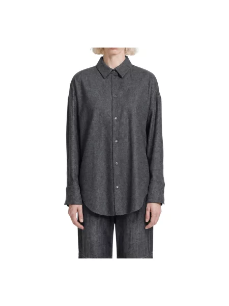 Koszula Max Mara wełniana szara