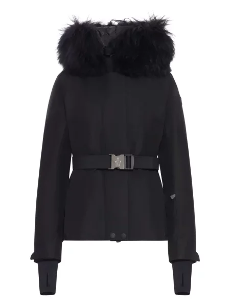 Jeździć na nartach kurtka narciarska Moncler Grenoble z kapturem czarna