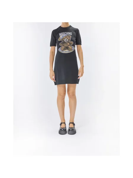 Sukienka Moschino wełniana czarna