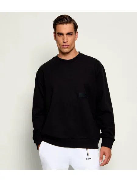 BOSS GREEN Hanorac negru