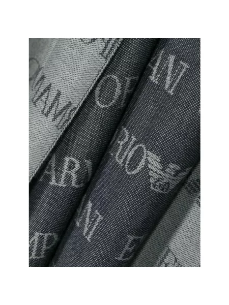Szal Emporio Armani niebieska