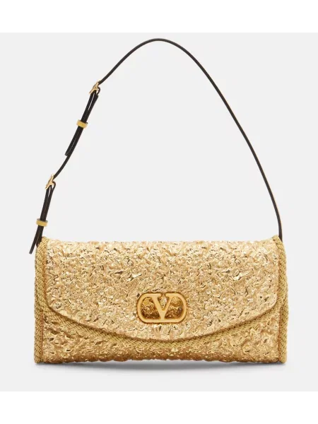Jacquard torbica Valentino Garavani zlatna