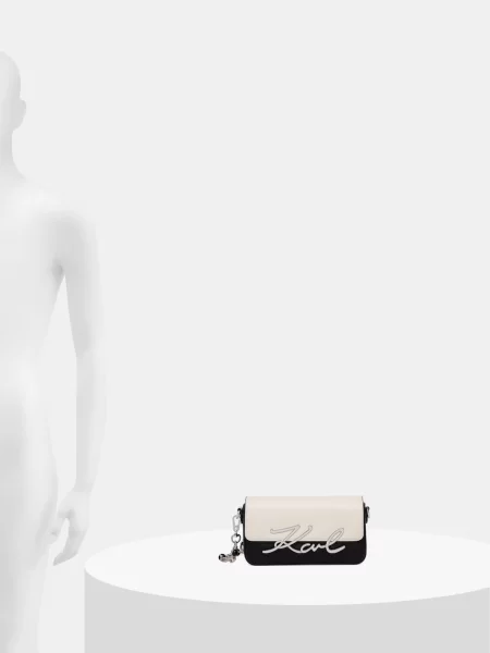 Кожаная сумка хобо Karl Lagerfeld