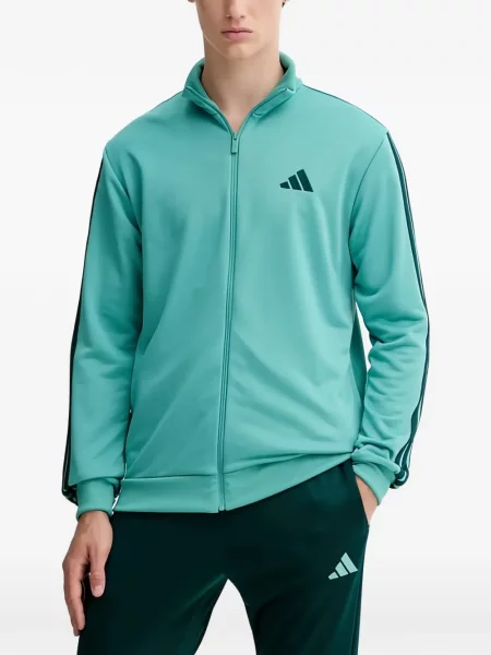 Ριγέ γυμναστήριο σορτς Adidas με σχέδιο μπλε