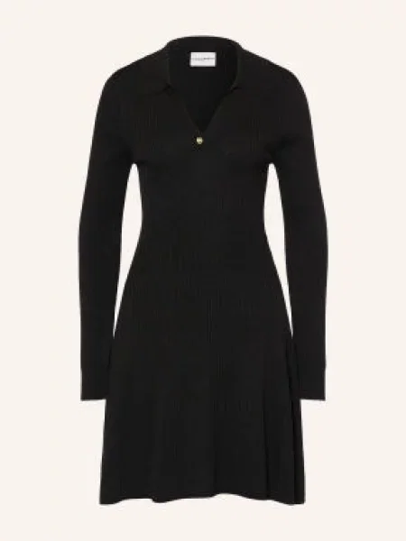 Claudie Pierlot Sukienka Z Dzianiny schwarz czarna