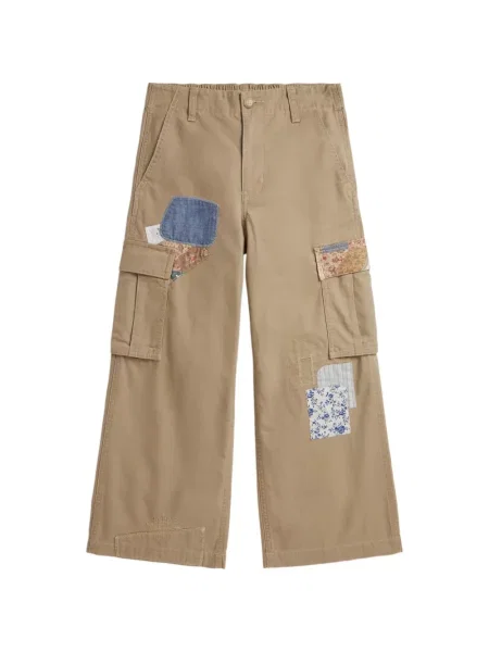Spodnie cargo dziecięce Polo Ralph Lauren brązowe