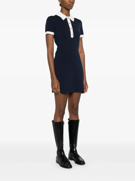 Rochie Maje tricotate de costum albastru